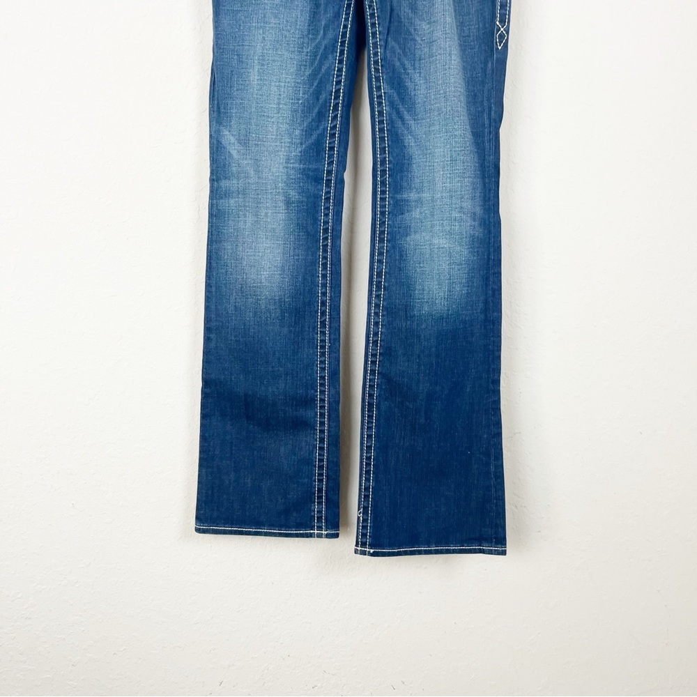 Rock Revival Jen Bootcut Jeans Embellished Size 31 - Picture 2 of 9